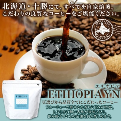 コーヒー豆 エチオピア 100g×2袋 品質すべてにこだわったコーヒー 北海道 帯広市