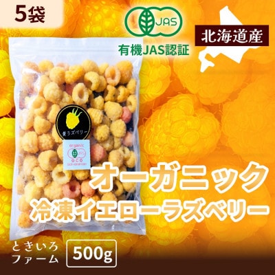 【令和8年10月以降出荷】冷凍イエローラズベリー 2.5kg(500g×5袋)  有機JAS認証