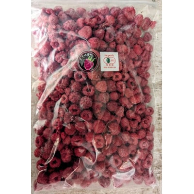 有機JAS認証  訳あり 冷凍ラズベリー 1kg (500g×2袋)【十勝産 希少品種】