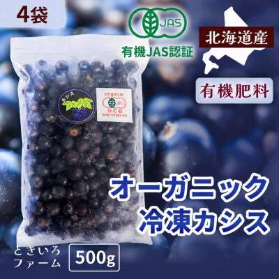有機JAS認証北海道帯広産 冷凍カシス 2kg(500g×4袋)