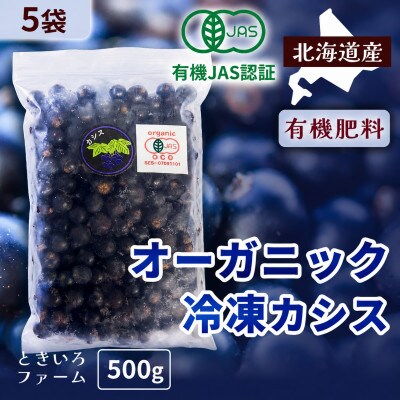 有機JAS認証北海道帯広産 冷凍カシス 2.5kg(500g×5袋)