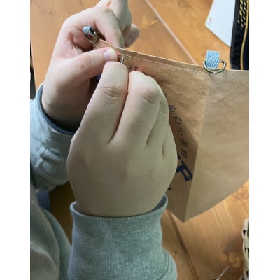 小麦袋リユースハンドメイドバッグ(小)