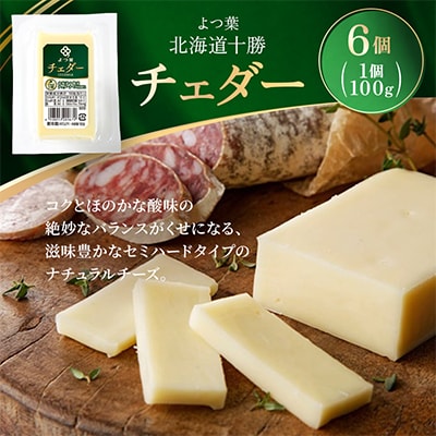 よつ葉 北海道十勝 チェダー 100g×6個