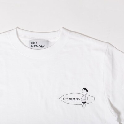 【KEYMEMORY】サーフTシャツ　WHITE　サイズ1