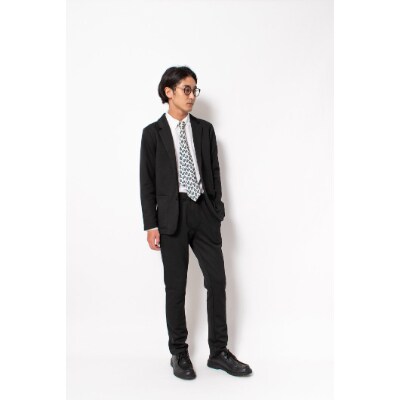 【KEYMEMORY】ポンチセットアップ(上下セット)BLACK　サイズ2