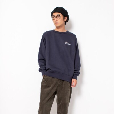 【KEYMEMORY】裏起毛トレーナー NAVY　1