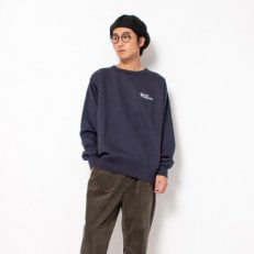 【KEYMEMORY】裏起毛トレーナー NAVY　2