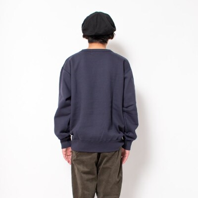 【KEYMEMORY】裏起毛トレーナー NAVY　2