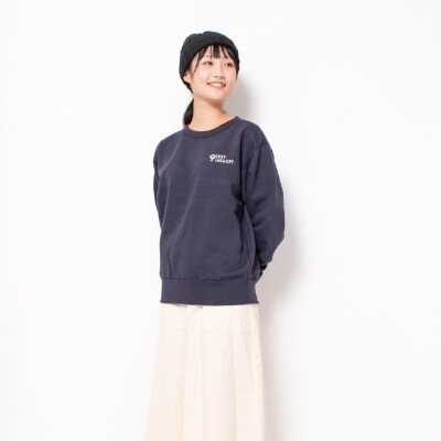 【KEYMEMORY】裏起毛トレーナー NAVY　2