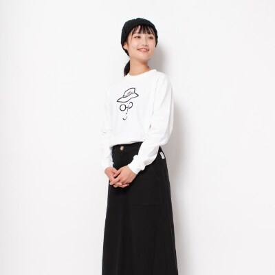 【KEYMEMORY】バケットハットロングTシャツ　WHITE(2)