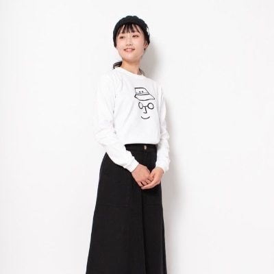 【KEYMEMORY】バケットハットロングTシャツ　WHITE(2)