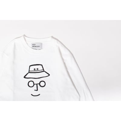 【KEYMEMORY】バケットハットロングTシャツ　WHITE(3)