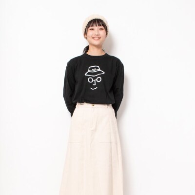 【KEYMEMORY】バケットハットロングTシャツ　BLACK(2)