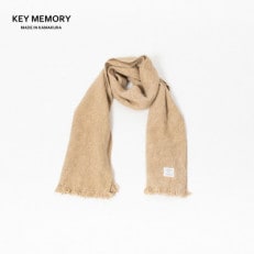 【KEY MEMORY】ウールアクリルスカーフ BEIGE