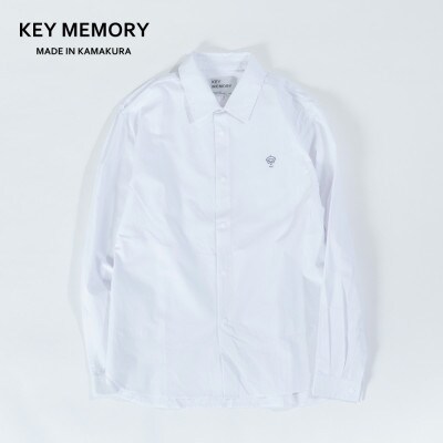 【KEYMEMORY鎌倉】スナップボタンシャツ WHITE　サイズ0