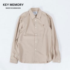 【KEYMEMORY鎌倉】スナップボタンシャツ BEIGE サイズ1