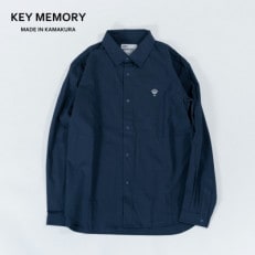 【KEYMEMORY鎌倉】スナップボタンシャツ NAVY サイズ1