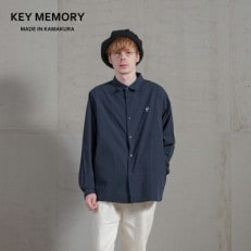 【KEYMEMORY鎌倉】スナップボタンシャツ NAVY サイズ2