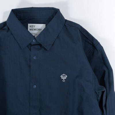 【KEYMEMORY鎌倉】スナップボタンシャツ NAVY　サイズ2