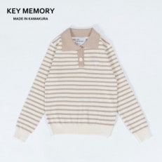 【KEYMEMORY鎌倉】カラーマリンニット BEIGE