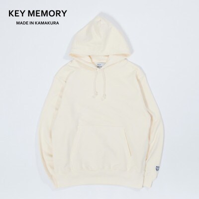 【KEYMEMORY鎌倉】パイルフードパーカー NATURAL　サイズ2