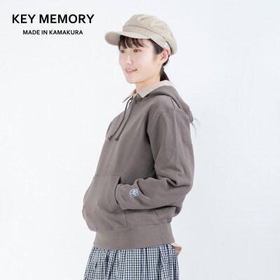 【KEYMEMORY鎌倉】パイルフードパーカー C.GRAY　サイズ1
