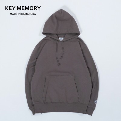 【KEYMEMORY鎌倉】パイルフードパーカー C.GRAY　サイズ2