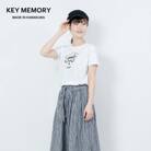 【KEYMEMORY鎌倉】セーラー帽イラストTシャツ WHITE サイズ0