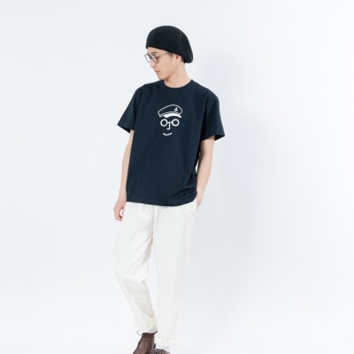 【KEYMEMORY鎌倉】セーラー帽イラストTシャツ NAVY　サイズ2