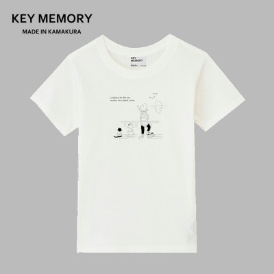【KEYMEMORY鎌倉】Sea heartイラストTシャツ WHITE　サイズ2