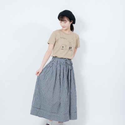 【KEYMEMORY鎌倉】Sea heartイラストTシャツ BEIGE　サイズ0