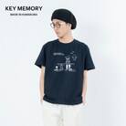 【KEYMEMORY鎌倉】Sea heartイラストTシャツ NAVY　サイズ2