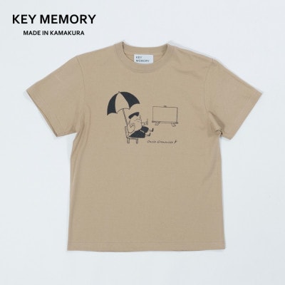 【KEYMEMORY鎌倉】GrenouilleイラストTシャツ BEIGE　サイズ1