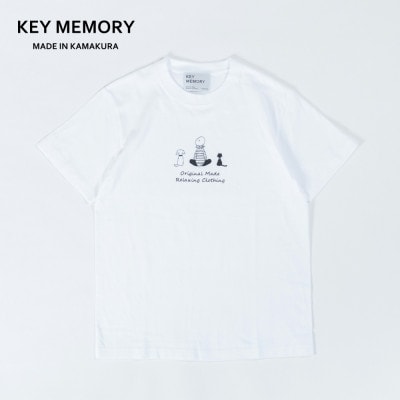 【KEYMEMORY鎌倉】TIMEイラストTシャツ　WHITE　サイズ0