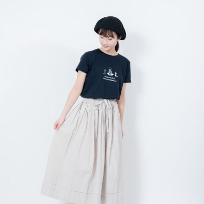 【KEYMEMORY鎌倉】TIMEイラストTシャツ　NAVY　サイズ0