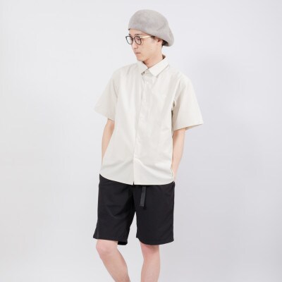 半袖スナップボタンシャツ GREIGE　サイズ2