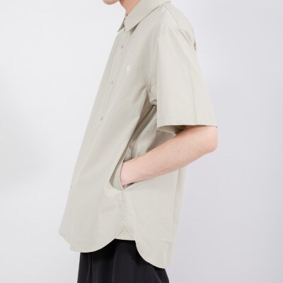 半袖スナップボタンシャツ KAHKI　サイズ1