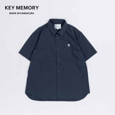 半袖スナップボタンシャツ NAVY　サイズ2