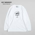 セーラー帽イラストロングTシャツ　WHITE　サイズ3