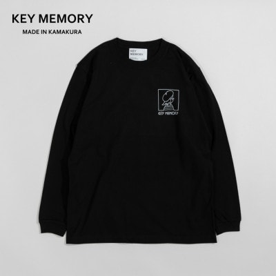 ウィンドーイラストロングTシャツ　BLACK　サイズ2