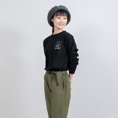 ウィンドーイラストロングTシャツ　BLACK　サイズ2