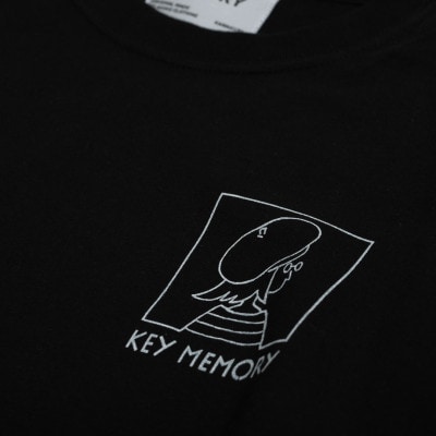 ウィンドーイラストロングTシャツ　BLACK　サイズ2