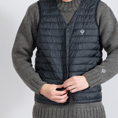 インナーダウンベスト BLACK　サイズ2
