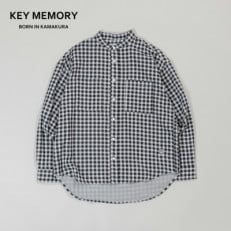 KEYMEMORY鎌倉のガーゼポケットシャツ CHECK サイズ0