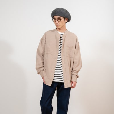 KEYMEMORY鎌倉のガーゼポケットシャツ MOCA サイズ2