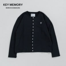 KEYMEMORY鎌倉のスウェットカーデガン BLACK