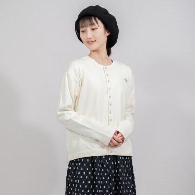 KEYMEMORY鎌倉のスウェットカーデガン IVORY