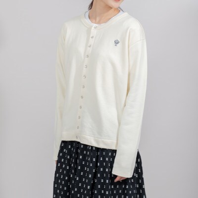 KEYMEMORY鎌倉のスウェットカーデガン IVORY