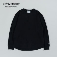 KEYMEMORY鎌倉のワッフルカットソー BLACK サイズ0