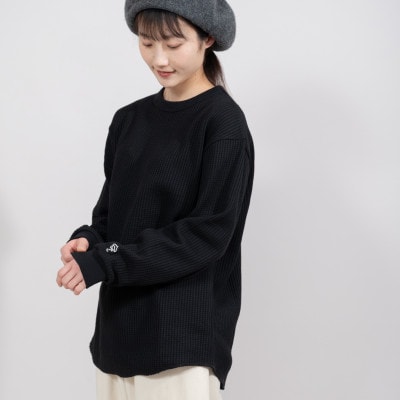 KEYMEMORY鎌倉のワッフルカットソー BLACK サイズ1